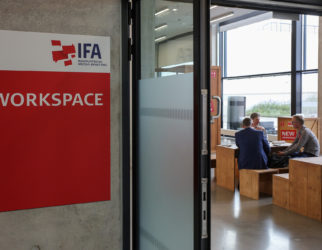 Arbeitsraum auf der IFA Berlin